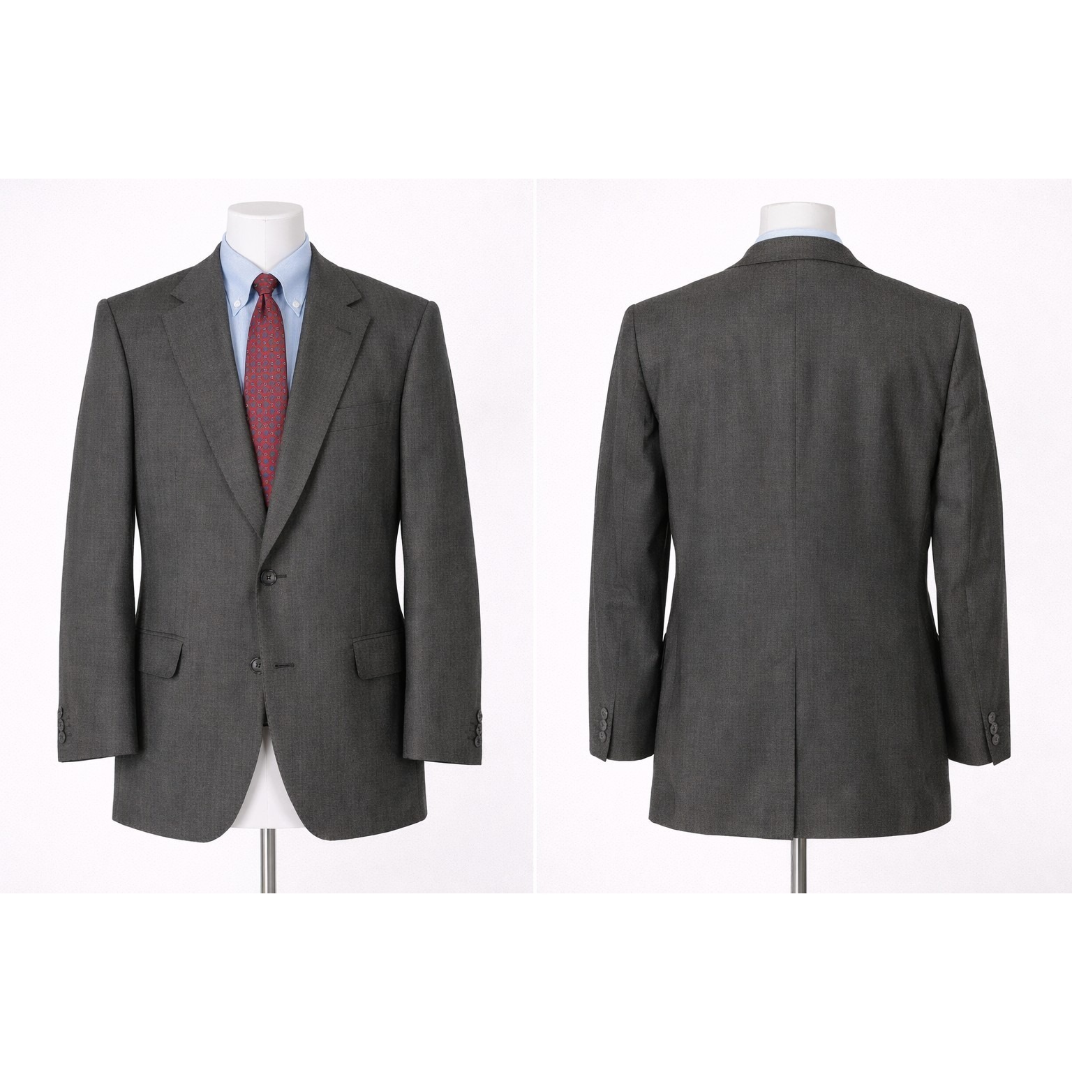 Brooks Brothers Golden Fleece Men's Gray Wool Blazer Jacket Usa Size 44l Long
